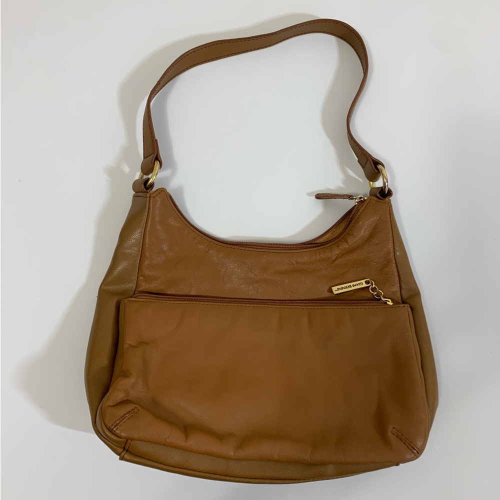 Giani Bernini Brown genuine leather Leather classic handbag, hobo style